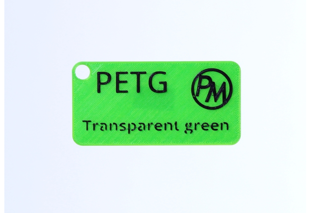 Sample PETG - Transparent green (1,75 mm; 10 m)