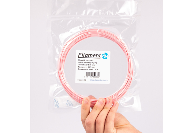 Sample PLA+ Bubblegum Pink (1,75 mm; 10 m)