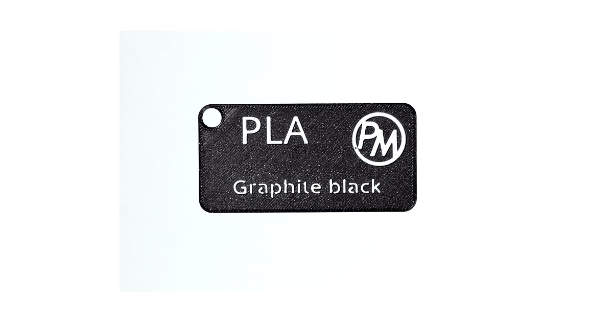 Graphite Plm Sample PLA - graphite black (1,75 mm; 10 m) | Filament PM