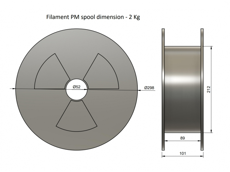 ASA filament přírodní 1,75 mm Smartfil 750 g 