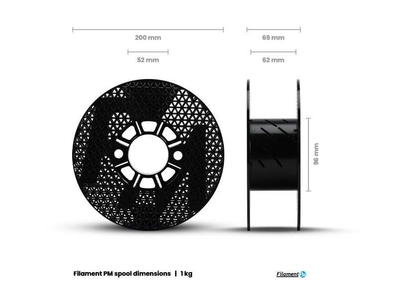 Graphite Color Pla PLA Graphite black (1,75 mm; 1 kg) | 3D printing | Filament PM