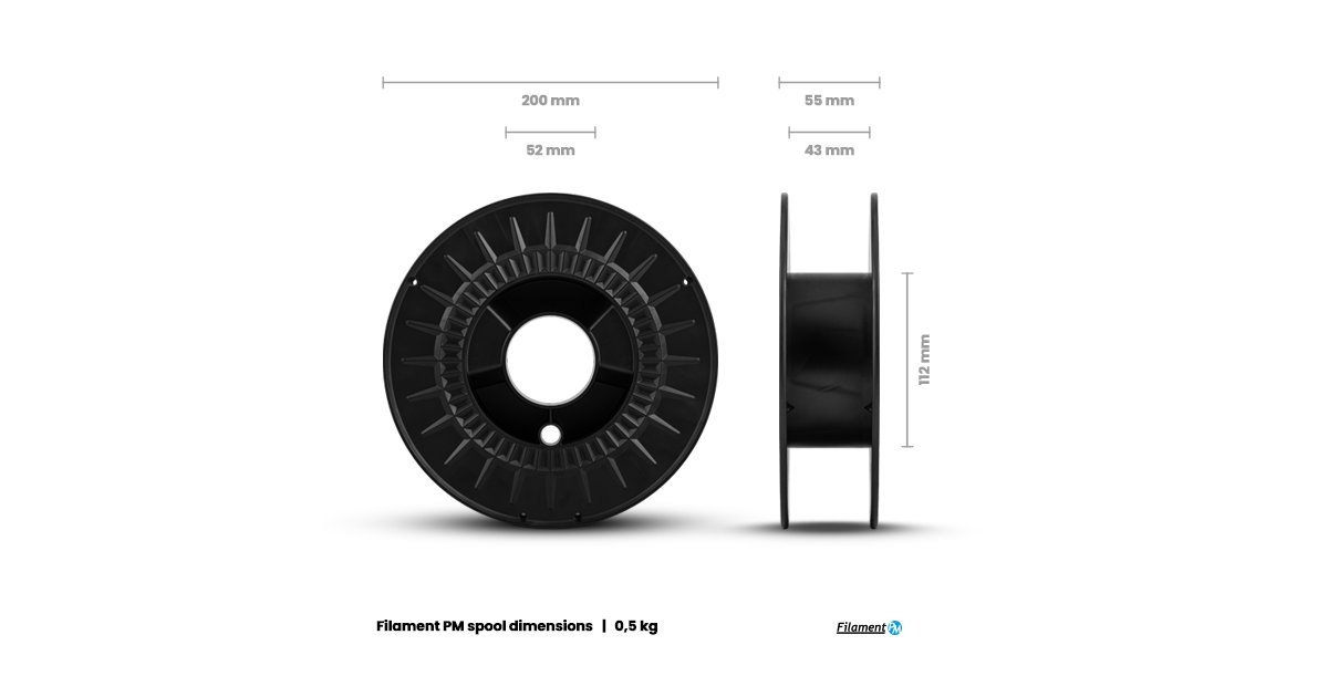 PLA White (1,75 mm; 0,5 kg) | 3D printing | Filament PM
