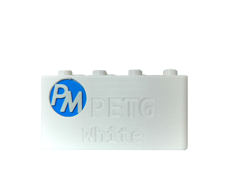 Filament PETG blanc pour la 3D. ø1,75 mm (1 kg) - Fabriqué en UE