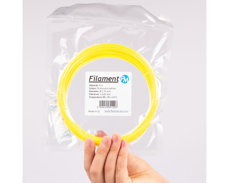 Sample PLA - Fluorescent yellow (1,75 mm; 10 m)